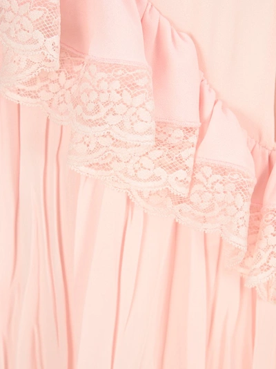 Shop Philosophy Di Lorenzo Serafini Ruffled Mini Dress In Pink