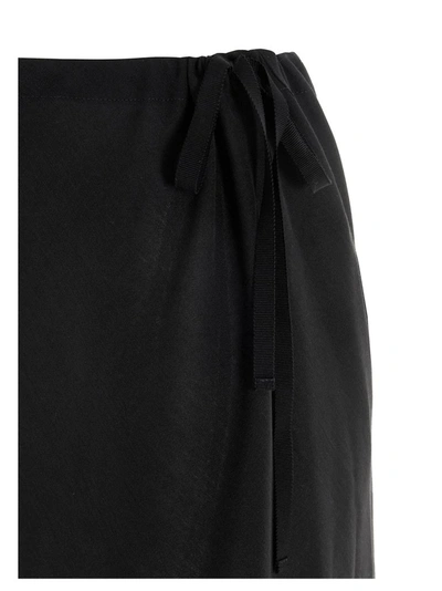 Shop Ann Demeulemeester Asymmetrical Skirt In Black