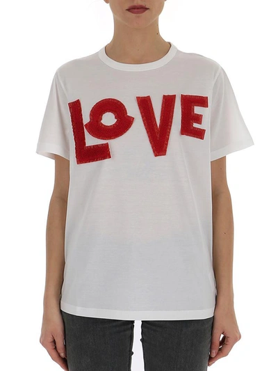 Shop Moncler Genius Moncler 1952 Love T In White