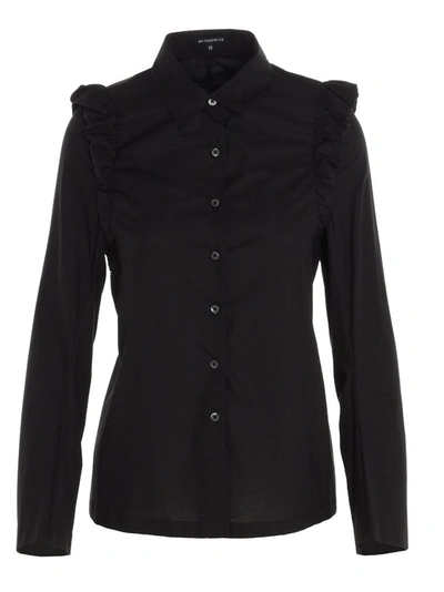 Shop Ann Demeulemeester Puff Shoulder Shirt In Black