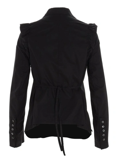 Shop Ann Demeulemeester Puff Shoulder Shirt In Black