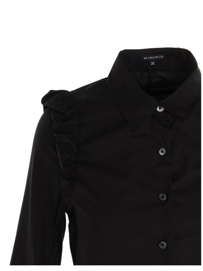 Shop Ann Demeulemeester Puff Shoulder Shirt In Black