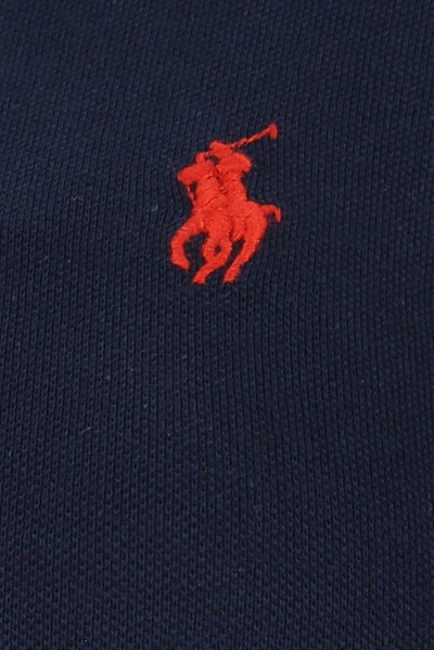 Shop Polo Ralph Lauren Fitted Polo Shirt In Blue