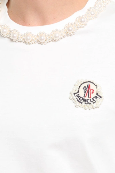 Shop Moncler Genius Moncler X Simone Rocha Logo Patch Pullover In White