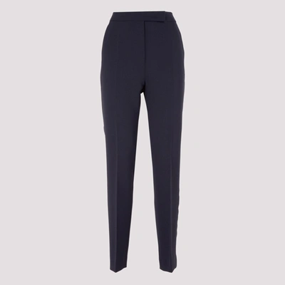 Shop Max Mara Slim Leg Tailored Trousers In Blue