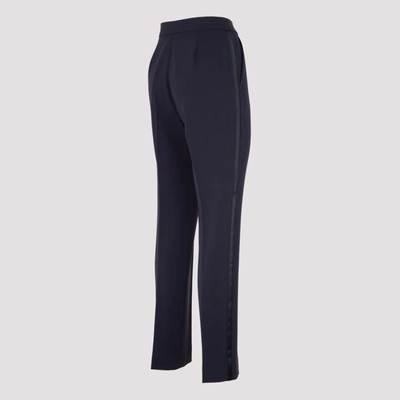 Shop Max Mara Slim Leg Tailored Trousers In Blue