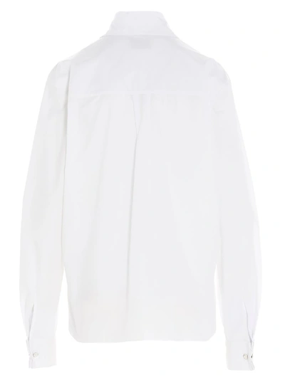 Shop Alexandre Vauthier Poplin Shirt In White
