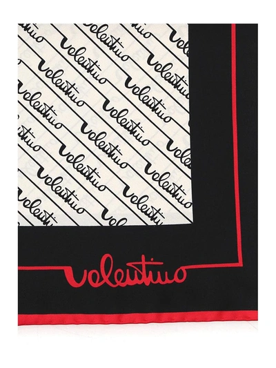 Shop Valentino Logo Signature Printed Scarf In Multi