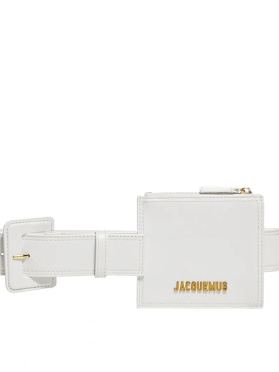 Shop Jacquemus La Ceinture Double Belt In White