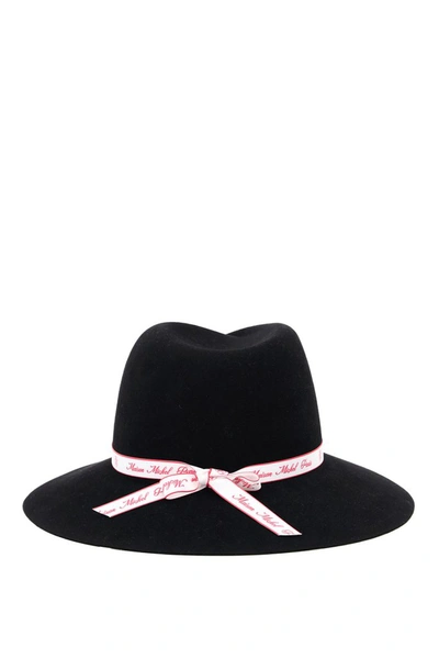 Shop Maison Michel Virginie Fedora Hat In Black