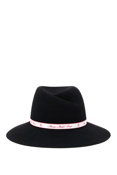 Shop Maison Michel Virginie Fedora Hat In Black