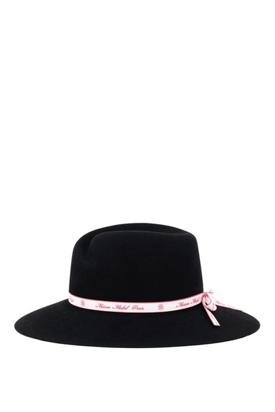 Shop Maison Michel Virginie Fedora Hat In Black