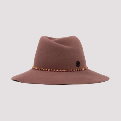 Shop Maison Michel Virginie Fedora Hat In Pink