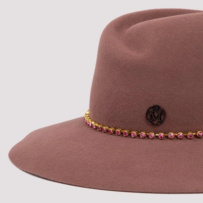 Shop Maison Michel Virginie Fedora Hat In Pink