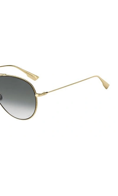 Shop Dior Eyewear Society3 Sunglasses In Gold