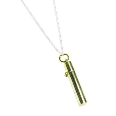 Shop Ambush Pill Case Pendant Necklace In Green
