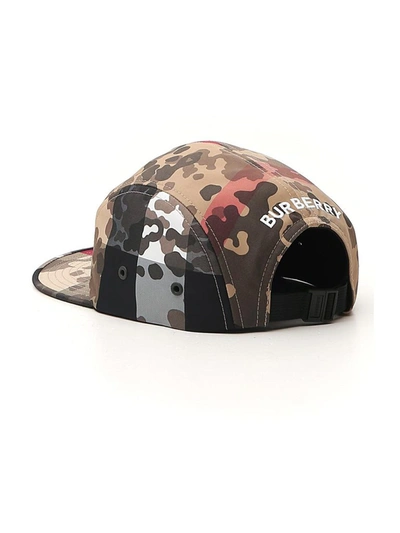 Shop Burberry Camouflage Baseball Cap In Multi