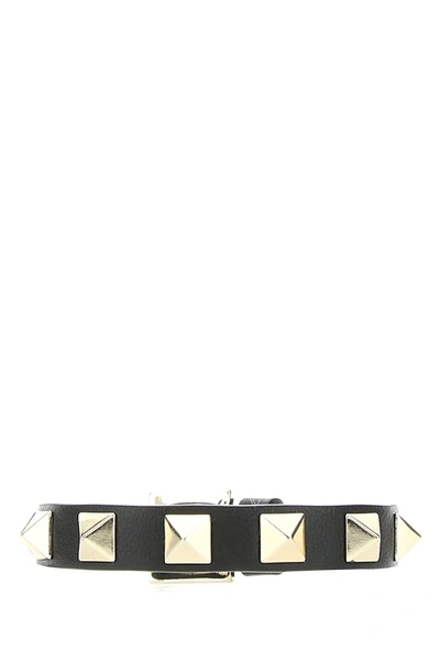 Shop Valentino Garavani Rockstud Bracelet In Black