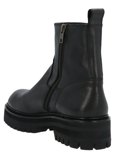 Shop Ann Demeulemeester Country Ankle Boots In Black