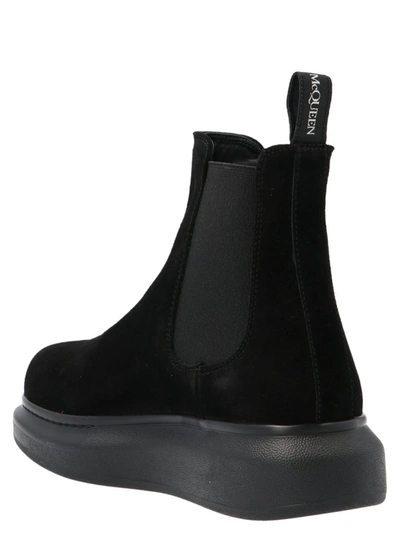 Shop Alexander Mcqueen Hybrid Chelsea Boots In Black