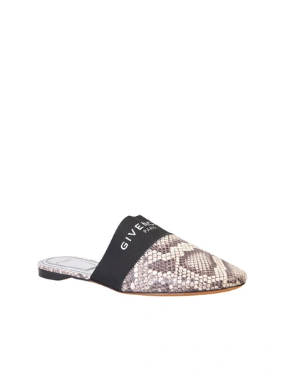 Shop Givenchy Logo Printed Mules In Multi