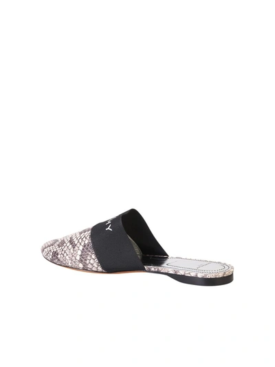 Shop Givenchy Logo Printed Mules In Multi