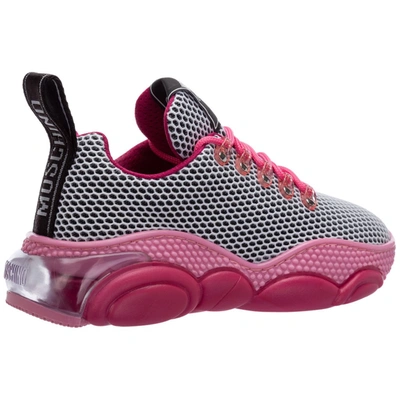 Shop Moschino Bubble Teddy Sneakers In Pink