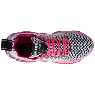 Shop Moschino Bubble Teddy Sneakers In Pink