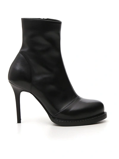 Shop Ann Demeulemeester Heeled Ankle Boots In Black