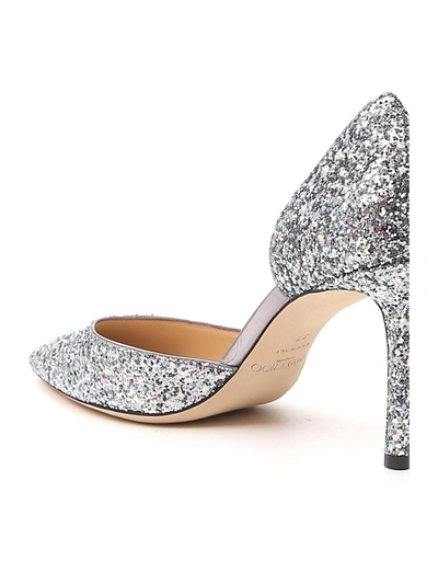 Shop Jimmy Choo Esther Pumps In Silver