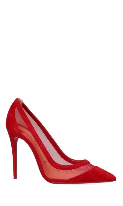 Shop Christian Louboutin Galativi 100 Pumps In Red