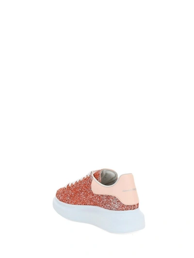 Shop Alexander Mcqueen Glittered Oversized Sneakers In Pink