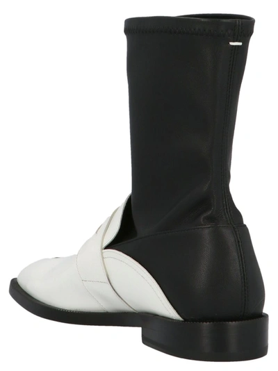 Shop Maison Margiela Tabi Penny Bar Boots In Multi