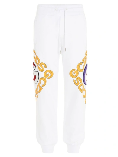 Shop Gcds 3d Logo Sweatpants In White