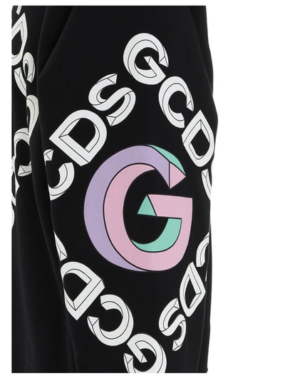 Shop Gcds 3d Logo Crewneck Sweatshirt In Black