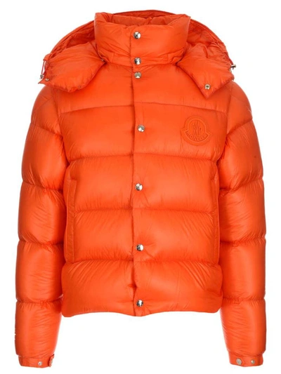 Shop Moncler Tarnos Hooded Jacket In Orange