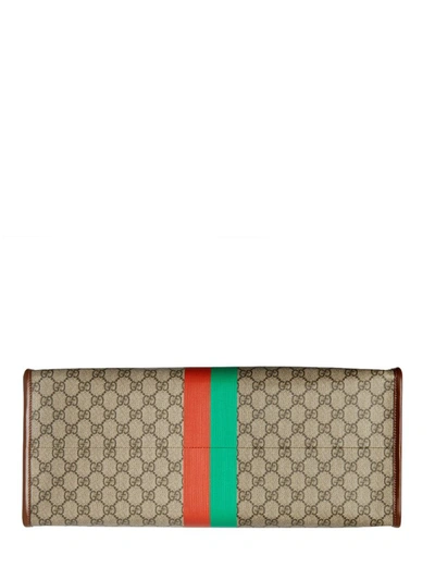 Shop Gucci Logo Printed Large Tote Bag In Multi