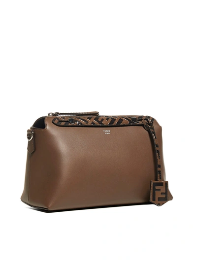 Shop Fendi By The Way Medium Shoulder Bag In Brown