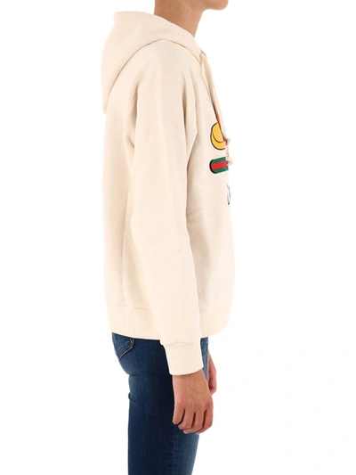 Shop Gucci X Disney Mickey Mouse Web Hoodie In White