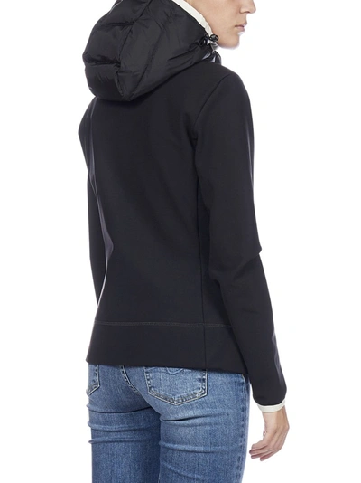 Shop Moncler Grenoble Zipped Hooded Jacket In Black
