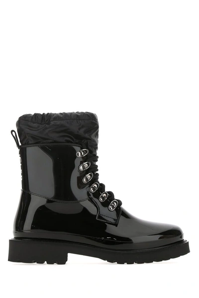 Shop Moncler Galaxite Lace Up Boots In Black