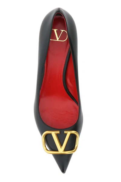 Shop Valentino Vlogo Signature Pumps In Black