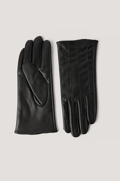 Shop Na-kd Seamline Basic Gloves - Black