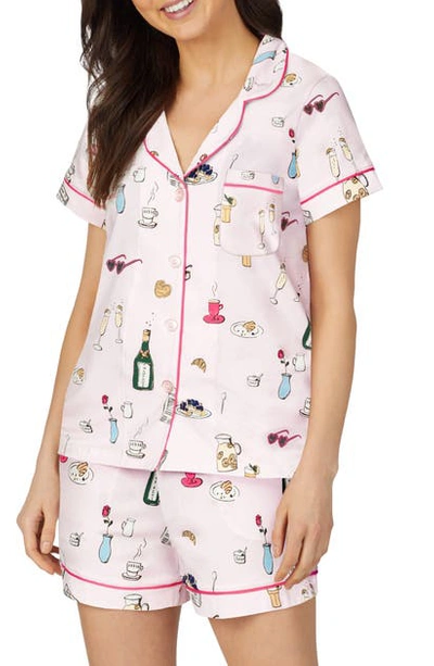 Shop Bedhead Pajamas Classic Shorty Pajamas In Lets Do Brunch