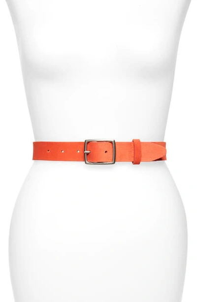 Shop Rag & Bone Boyfriend Belt In Fiery Red