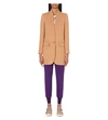 Stella Mccartney Bryce Melton Wool-blend Coat In Camel