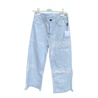 Pre-owned Vionnet Trousers In Blue