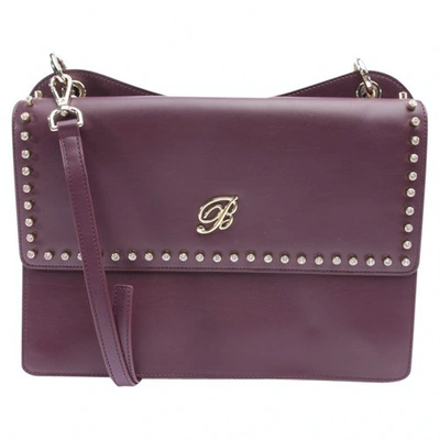 Pre-owned Blumarine Purple Leather Handbag