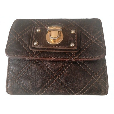 Pre-owned Marc Jacobs Leather Purse In Brown