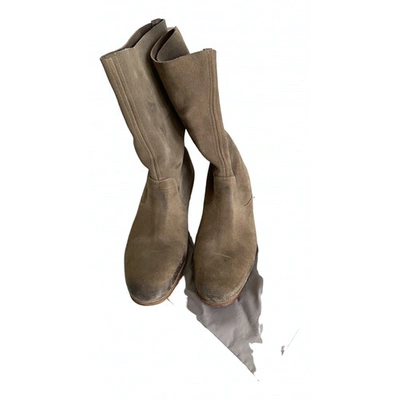 Pre-owned Zadig & Voltaire Leather Boots In Camel